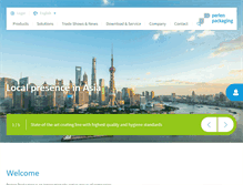 Tablet Screenshot of perlenpackaging.com